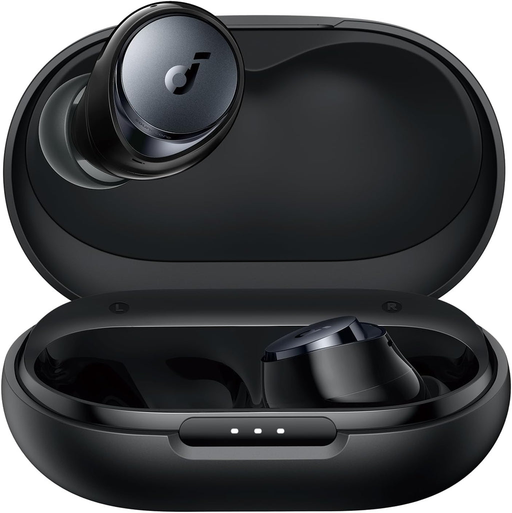 by  Space A40 Adaptive Active Noise Cancelling Wireless Earbuds, Reduce Noise by up to 98%, Ultra Long 50H Playtime, 10H Single Playtime, Hi-Res Sound, Comfortable Fit, Wireless Charge